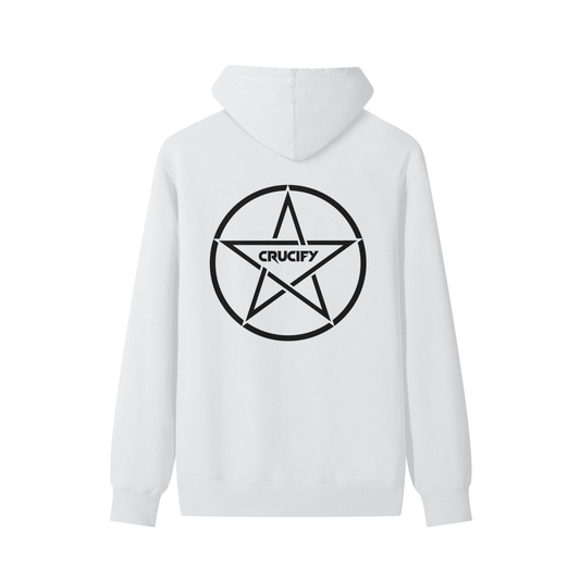 CRUCIFY EST.2020 white hoodie