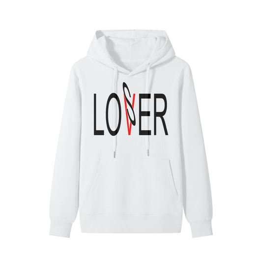 LOVER white hoodie