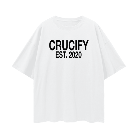 CRUCIFY EST.2020 white shirt