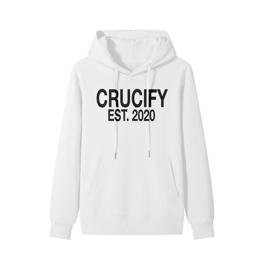 CRUCIFY EST.2020 white hoodie